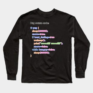 Pug source code Long Sleeve T-Shirt